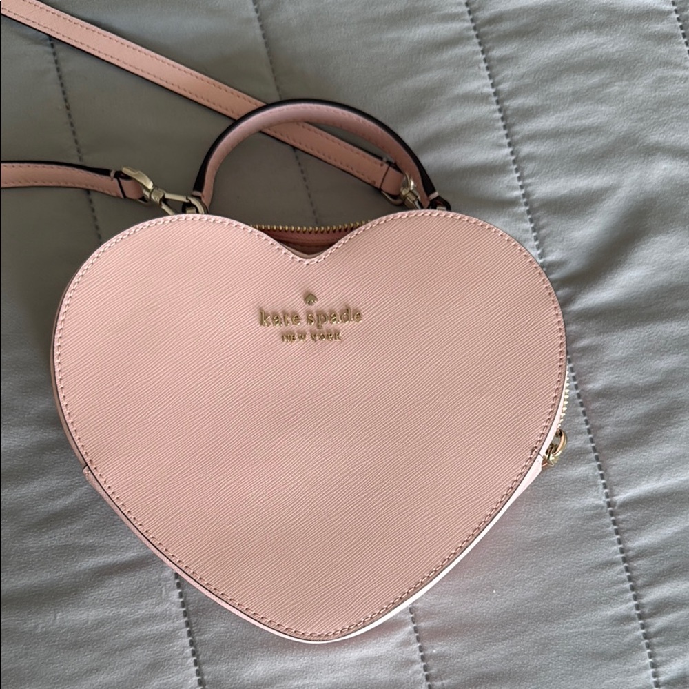 Kate Spade Pink Heart-Shaped Crossbody Bag